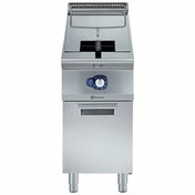 Resim Electrolux Professional 15 LT Gazlı Fritöz 1 V-tip Hazneli. Brulörler Hazne Dışında. 1 Sepetli - 400 MM E9FRGD1GF0 