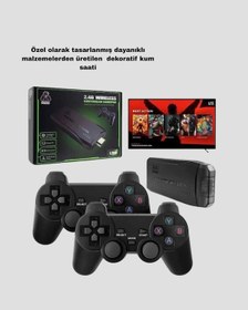 Resim 20000 Oyunlu 4k Retro Game Stick Kablosuz Çift Kollu Atari Konsolu 