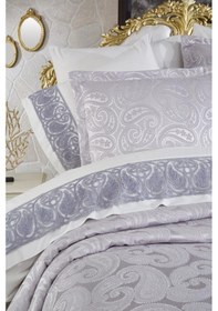 Resim Çeyiz Diyarı Şal 10 Parça Battaniyeli Çeyiz Seti Gri Gri 