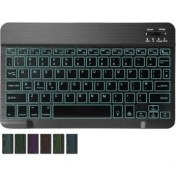 Resim Qwert Bluetooth Kablosuz Klavye Rgb Işık 10 Inç Klavye Lenovo Apple iPad Için Mini Şarj Edilebilir Klavye Mobil Bilgisayar | Klavye (Siyah) (Yurt Dışından) 
