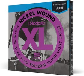 Resim D'Addario EXL120-8 8 Telli Elektro Gitar Teli (9-65) 
