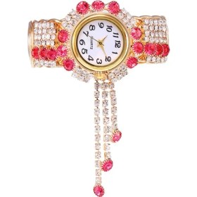 Resim Hanyang Pk Bayanlar Moda Rahat Bilezik Bilezik Izle Izle Renkli Elmas Trend Kuvars Alaşım Kayış Kuvars Izle Bayan (Yurt Dışından) 