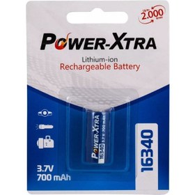 Resim 3.7V Li-Ion 16340 700MAH (RCR123A) Şarjlı Pil 