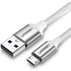 Resim Ugreen Premium Micro USB 1 M Silver Şarj ve Data Kablosu 