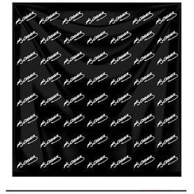 Resim Atatürk İmza Siyah Pamuk Fular Bandana 1786 Çok Renkli 