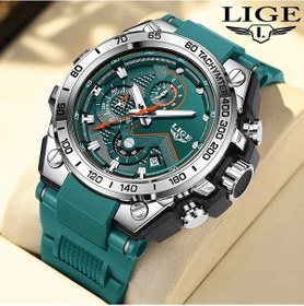 Resim Fochsia Lıge Gümüş Yeşil Erkek Klasik Spor Ve Business Kuartz Kol Saati Hediye Diğer 