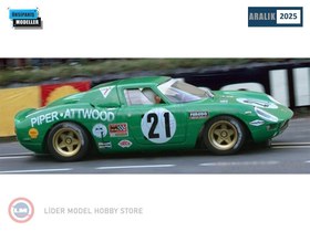 Resim 1:18 1968 Ferrari 250 LM No21 7th Le Mans Piper Attwood Longnose 