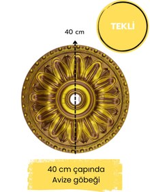 Resim DİECOR Dekoratif Polimer 40 cm Avize Göbeği 
