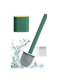 Resim Sanec Duvara Monte Edilebilir Kapaklı Askılı Klozet Yumuşak Silikon Başlıklı Tuvalet Fırçası Seti Çok Renkli 