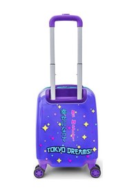 Resim Coral High Kids Mor Pembe Mavi K-Pop Desenli Çocuk Valizi 16727 