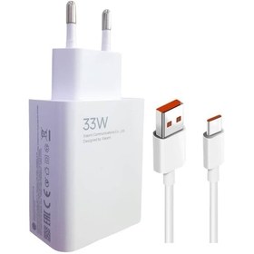 Resim Xiaomi Type-c 33w (watt) Hızlı Şarj Aleti Adaptörü Şarj Kablo set 