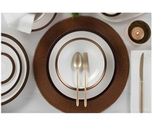 Resim Porland Copper Line Yemek Takımı 12 Kişilik 60 Parça 04ALM005234 Renkli 