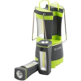 Resim S-link SL-8701 Yeşil 2-2w Ayrılabilir Mini El Feneri LED Kamp Feneri 