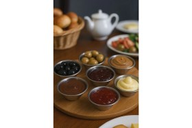 Resim 10'lu Paslanmaz Kahvaltılık ve Sosluk Seti - Çok Amaçlı, Şık ve Dayanıklı 