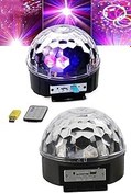 Resim Mobee Sese Duyarlı Usb Ve Sd Kart Girişli Led Küre Disko Topu Rgb Işıklı Lazer Hoparlör Yüksek Ses 