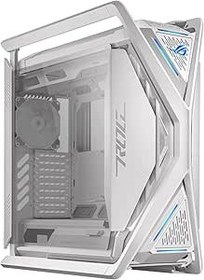 Resim ASUS ROG GR701 Fanlı Alüminyum Çelik Alaşımlı Temperli Cam USB 3.2 EATX/ATX/MINI-ATX/MICRO-ATX Oyuncu Kasası Beyaz 
