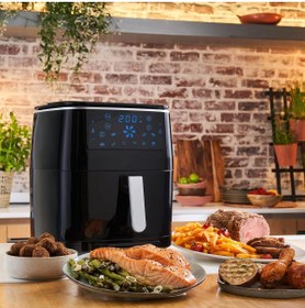 Resim TEFAL 7 Otomatik Programlı 6.5 Lt Kapasiteli Premium Yağsız Fritöz Airfryer | Izgara Modu 