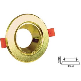 Resim Gu 10 Dekoratif Yuvarlak Plastik Kasa Gold 2 Adet 