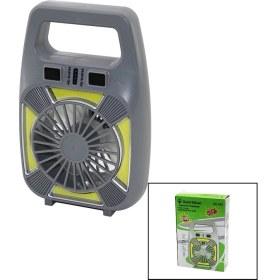 Resim 2in1=mini Fan - Fener USB Şarj 2 Kademe Hız Lamba=4 Fonksiyon - 10W Su Geçirmez Taşıma Kulp Mini Vantilatör GS-265 (5256) 