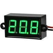 Resim 0.56'' 0-100V 3 Kablolu Dc Yeşil Voltmetre 