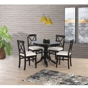 Resim Siyah 100 100+30 Fiskos Açılır Lake Masa Siyah 