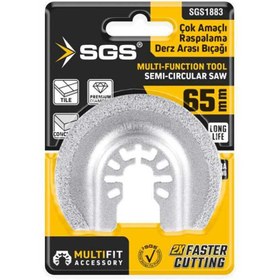 Resim Sgs MULTI-TOOLS KESİCİ VE RASPALAMA DERZ ARASI TEMİZLEME ELMAS 65MM 