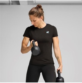 Resim Puma Graphıcs Traın Concept Tee W Bayan T-shırt 52655951 SIYAH 