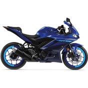 Resim Yamaha Yzf-r25 Yarım Jant Kaplama Sticker Etiket Modeli Açık Mavi 