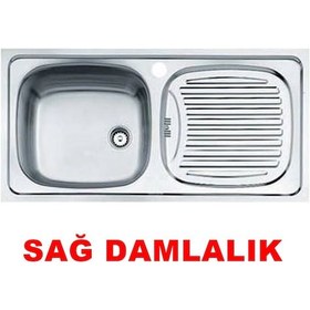 Resim Teka Ebm 45 Mikroketen Sağ Damlalıklı Mutfak Eviyesi 