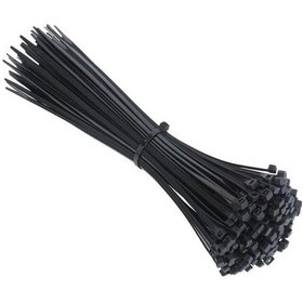 Resim Siyah Kablo Bağı Plastik Cırt Kelepçe 3.6x150mm 15cm 100 Adet 