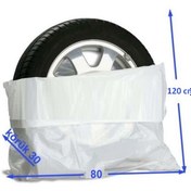 Resim 3DTÜKETİM Oto Lastik Saklama Poşeti 100 Adet - Taşıma Depolama Poşeti 110 X 110 Cm 