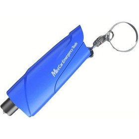 Resim Elmpaly Mavi Çok Amaçlı Araç Çekiç Cam Kırıcı Emniyet Kemeri Kesici Acil Kaçış Seti 