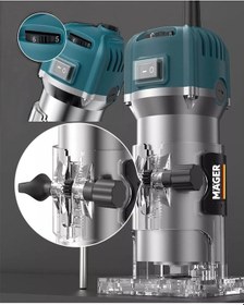 Resim Mager Mgr10580fr Elektrikli El Frezesi Avuç İçi Freze 