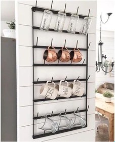 Resim Mutfak Rafı Metal Raf Bardak Düzenleyici Bardak Standı 