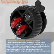 Resim Kilitli Döner Tekerlekler ile Dört Parça Set, Kendinden Yapışkanlı Mobilya Tekerleği | 360° Sessiz Dönüşlü Siyah ve Beyaz Seçenekler | Cilalı Metal Yük Taşıyıcı Tekerlekler | Koltuk/Dolap Hareketliliği için Delme Gerektirmez 