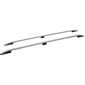 Resim Turtle Volkswagen Transporter T7 2023-2025 / Uzun Şasi Arası Uyumlu Tavan Çıtası Crown Gri Siyah 