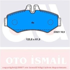Resim BOSCH 986424516 Fren Balatası Arka Lt28-35 96-06 Lt28-46 96-06 / Gw-Class W461 90- W463 89- Sprinter 95-06 