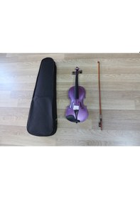 Resim Keman Simli Lila Tam Boy 4/4 Kalite Keman 