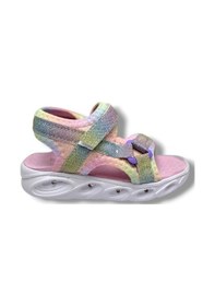 Resim Arzen Bebe 222-26 Simli Işıklı Cırtlı Anatomik Kız Çocuk Sandalet 22-25 
