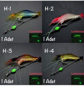 Resim MSO Olta Balıkçılık Fosforlu Silikon Karides Yapay Yem 