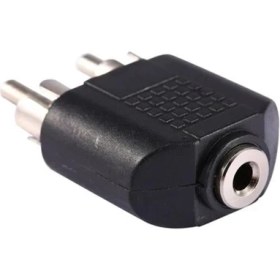 Resim 3.5 mm Stereo Dişi / 2 Rca Erkek Çevirici Jack 