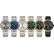 Resim Curren Takvim Çelik Kayış Casual Erkekler Kuvars İzle, Renk: Beyaz Gri Çok Renkli 