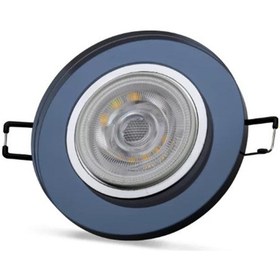 Resim Noas Hades Yuvarlak Led Spot Boş Kasa Yl65 -1611 Gri - Beyaz 