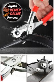 Resim Genel Markalar Deri Delici Uzun Süreli Kullanım İçin Ergonomik Kemer Delme Makinesi Kaliteli Karbon Çelik Malzeme 