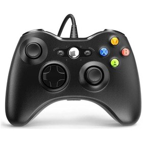 Resim Kablolu Siyah-usb Kablolu Denetleyici Xbox 360 Gamepad Jogos Controle Win7/8/10 Pc Joystick Joypad 