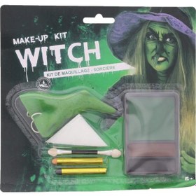 Resim Halloween Cadı Makyaj Seti 6 Parça 
