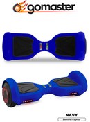 Resim GoMaster Navy 6.5 Inch Işıklı Akıllı Dengeli Elektrikli Kaykay Hoverboard Taşıma Çantalı Lacivert GoMaster