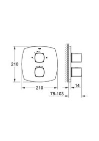 Resim Grohe Grandera Termostatik Banyo Duş Bataryası - 19948000 