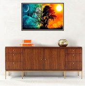 Resim Shineyee 30x45cm Renkli Ağaç Desenli Tam Diamond Boyama Seti - Ev Dekorasyonu İçin 5d Mavi Zırh Taşlarıyla Dıy Sanat Projesi 