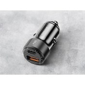 Resim porodo 50W Çift Portlu Araç Şarj Cihazı PD 20W QC 30W C Tipi Kablolu 